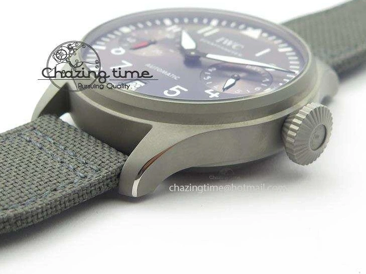 MIROTIME 0117 SunProtective Big Pilot Real PR IW500910 “Patrouille Suisse” ZF 1:1 Best Edition On Gray Nylon Strap 7278